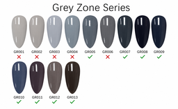 Mood Gel Polish Grey Zone Series 