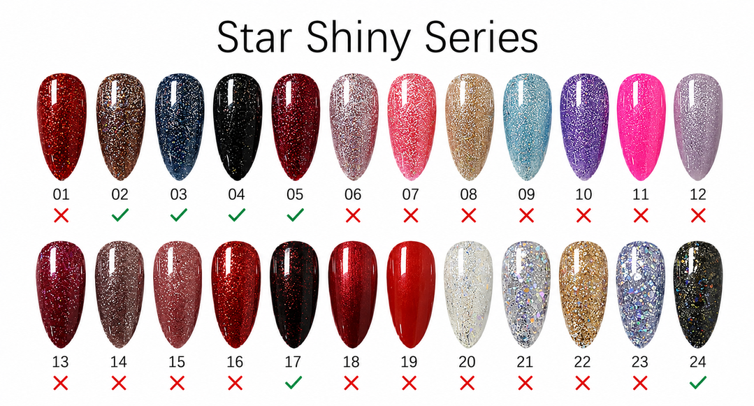 Mood Gel Polish Star Shiny Series