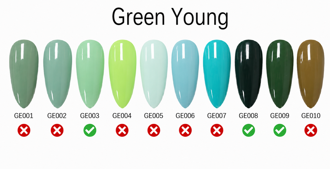 Mood Gel Polish - Green Series