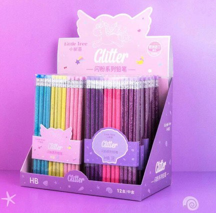 Glitter Pencils Set