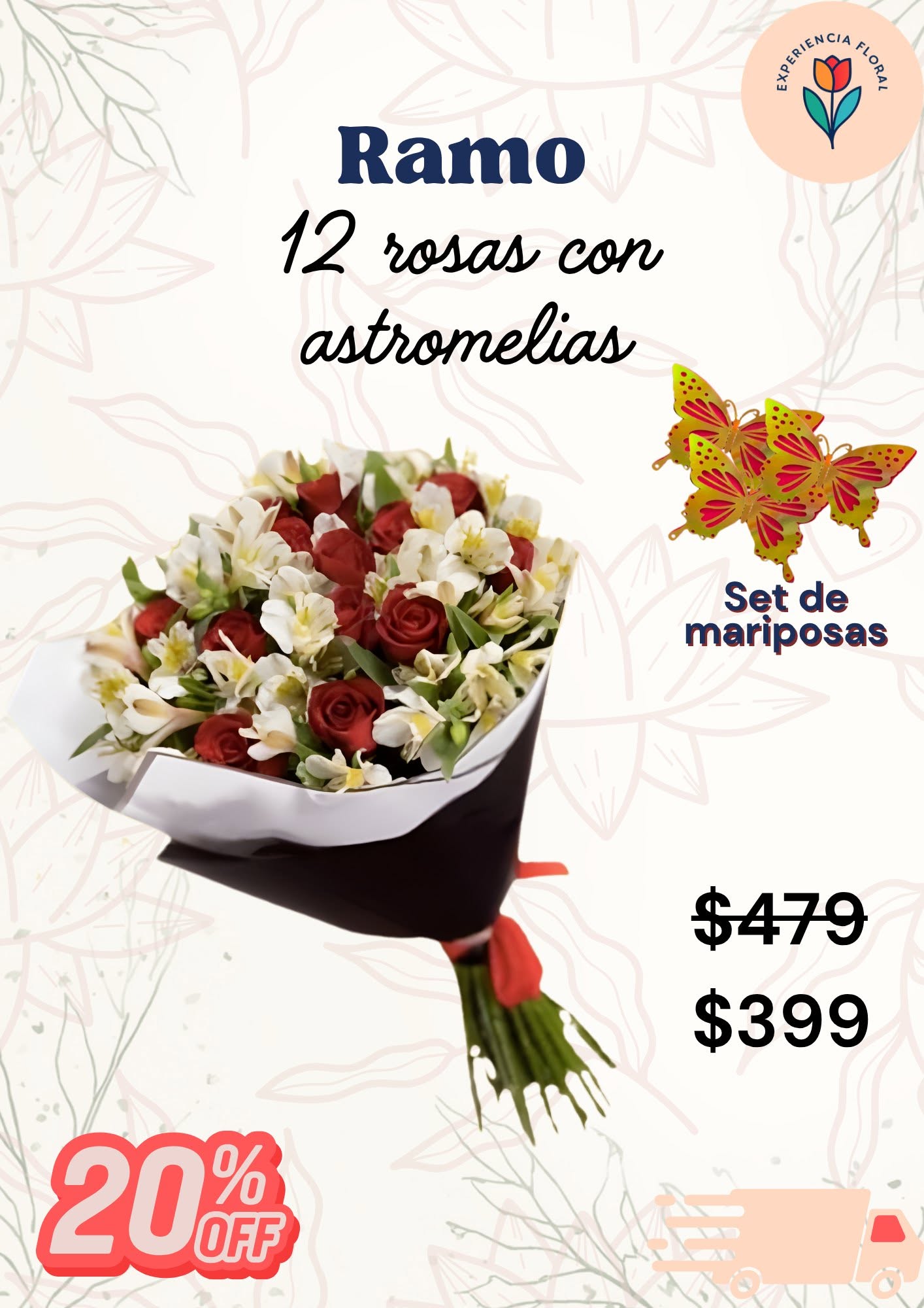 Ramo 12 rosas con astromelias_0