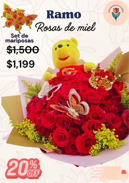 Ramo rosas de miel