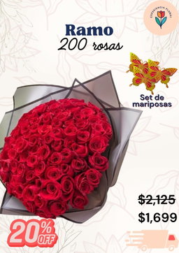 Ramo 200 rosas