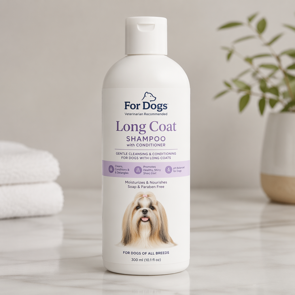 For Dogs - Long Coat Shampoo with Conditioner 300ml