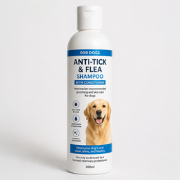 For Dogs - Anti-Tick & Flea Shampoo with Conditioner 300ml