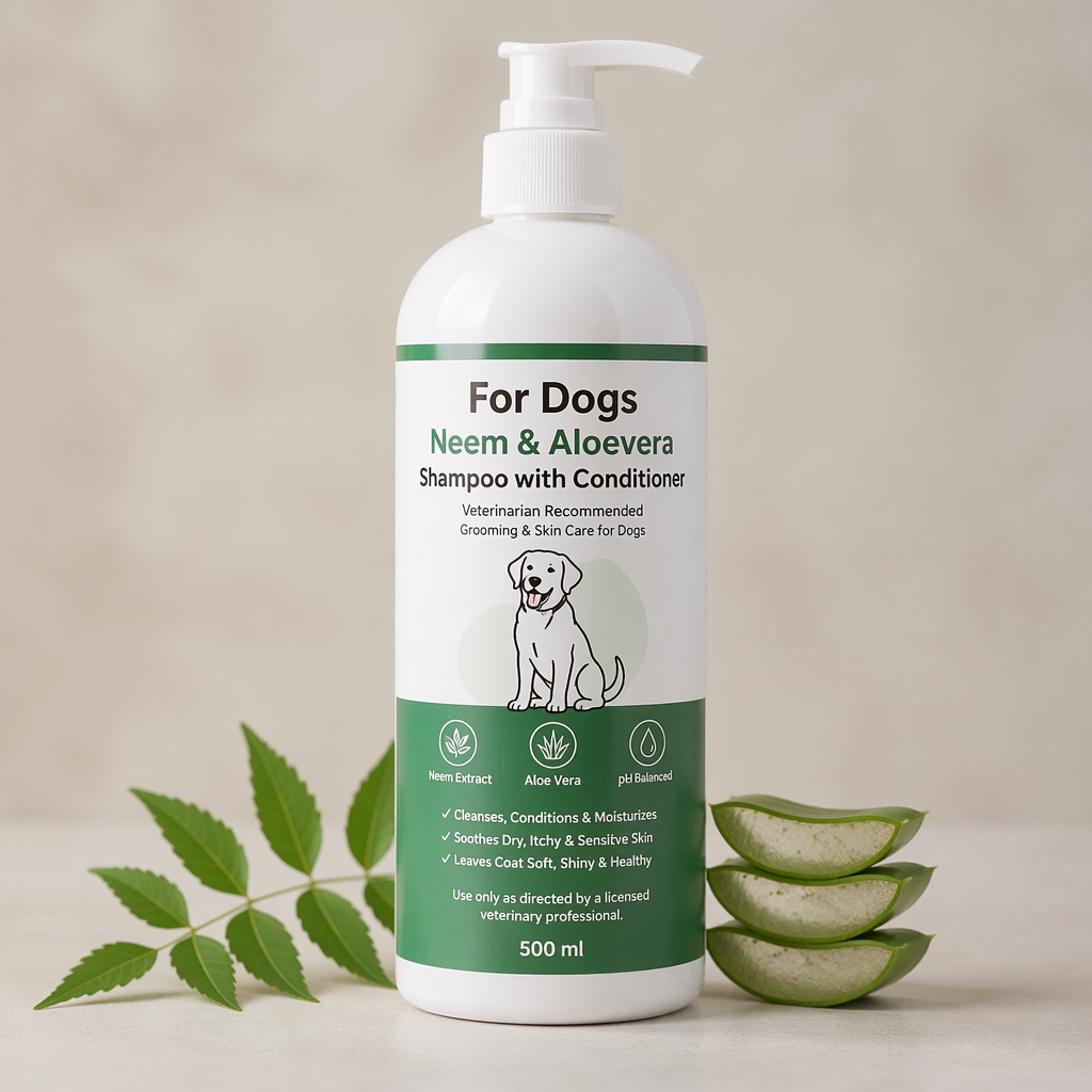 For Dogs - Neem & Aloevera Shampoo with Conditioner 500ml