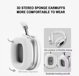 P-Max700 Wireless Headphones with LED Digital Display