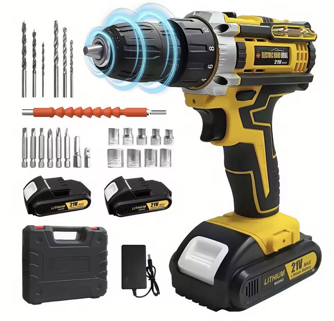 24-Piece Electric Drill Set/Screw Gun