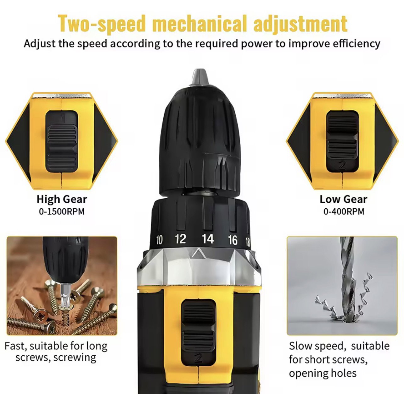 24-Piece Electric Drill Set/Screw Gun_2