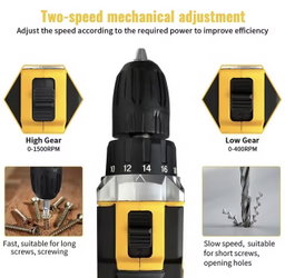24-Piece Electric Drill Set/Screw Gun