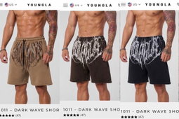 Short YoungLA Dark Wave