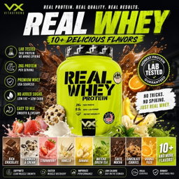 VITAXTRONG™ Real Whey Protein (2lbs/1kg) — Designed for Performance & Recovery | Lab-Tested • No Amino Spiking | Lean Muscle Growth