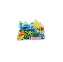 Brunei Brush (Blue) Acrylic Magnet