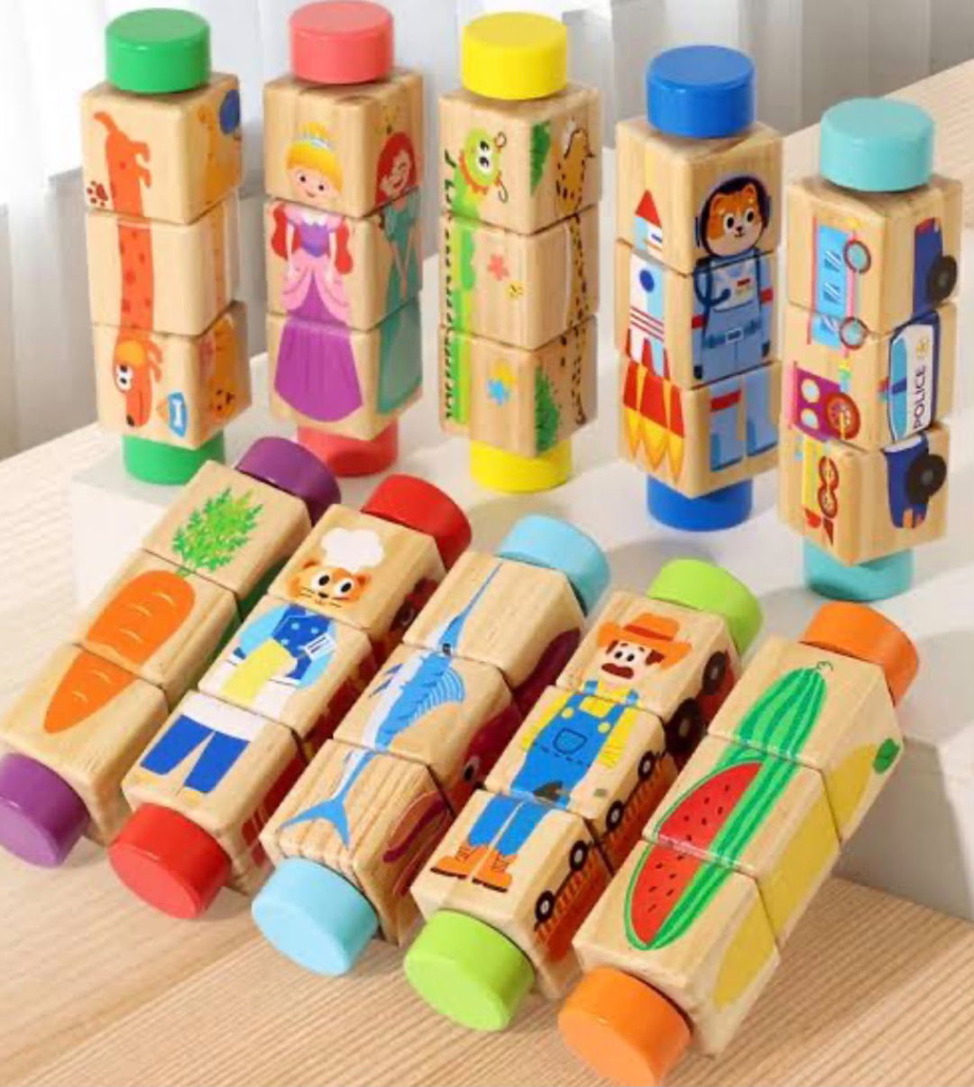 Baby Wooden Building Blocks