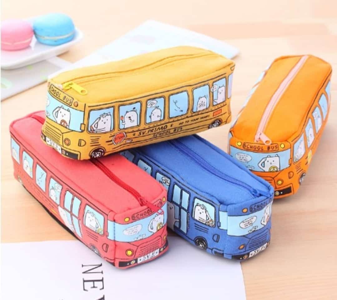 3D School Bus Pencil Case