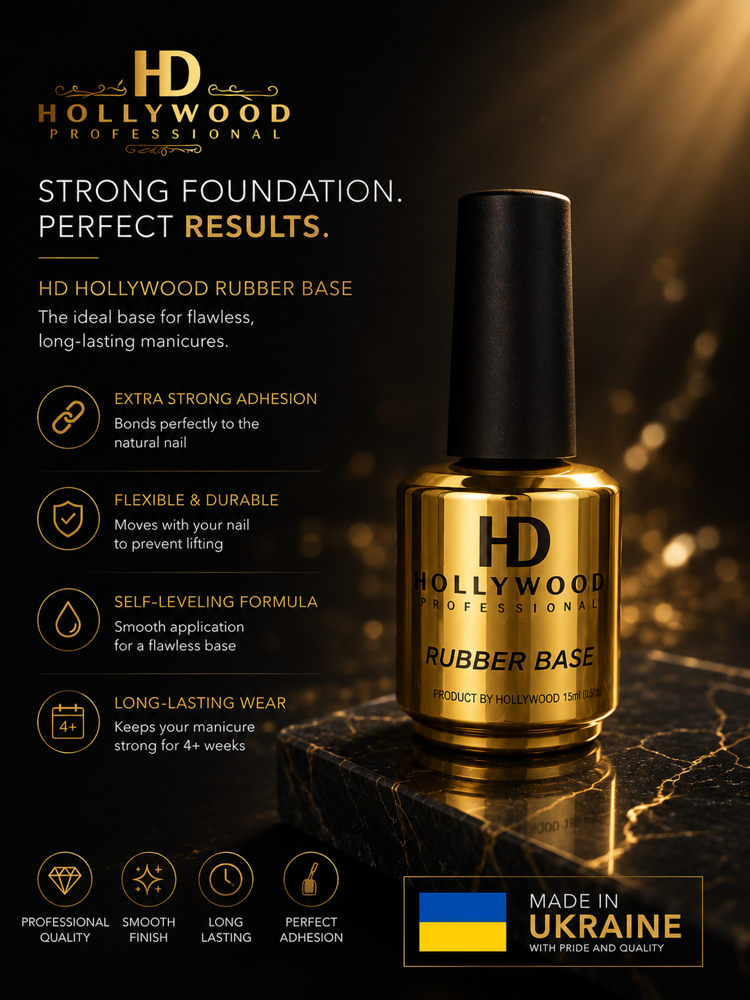HD Hollywood Rubber Base Clear 16ML