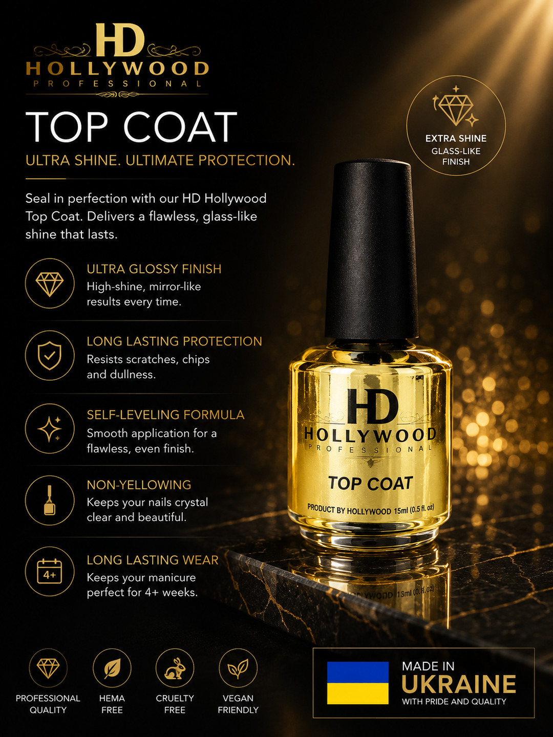 HD Hollywood Top Coat 16ML