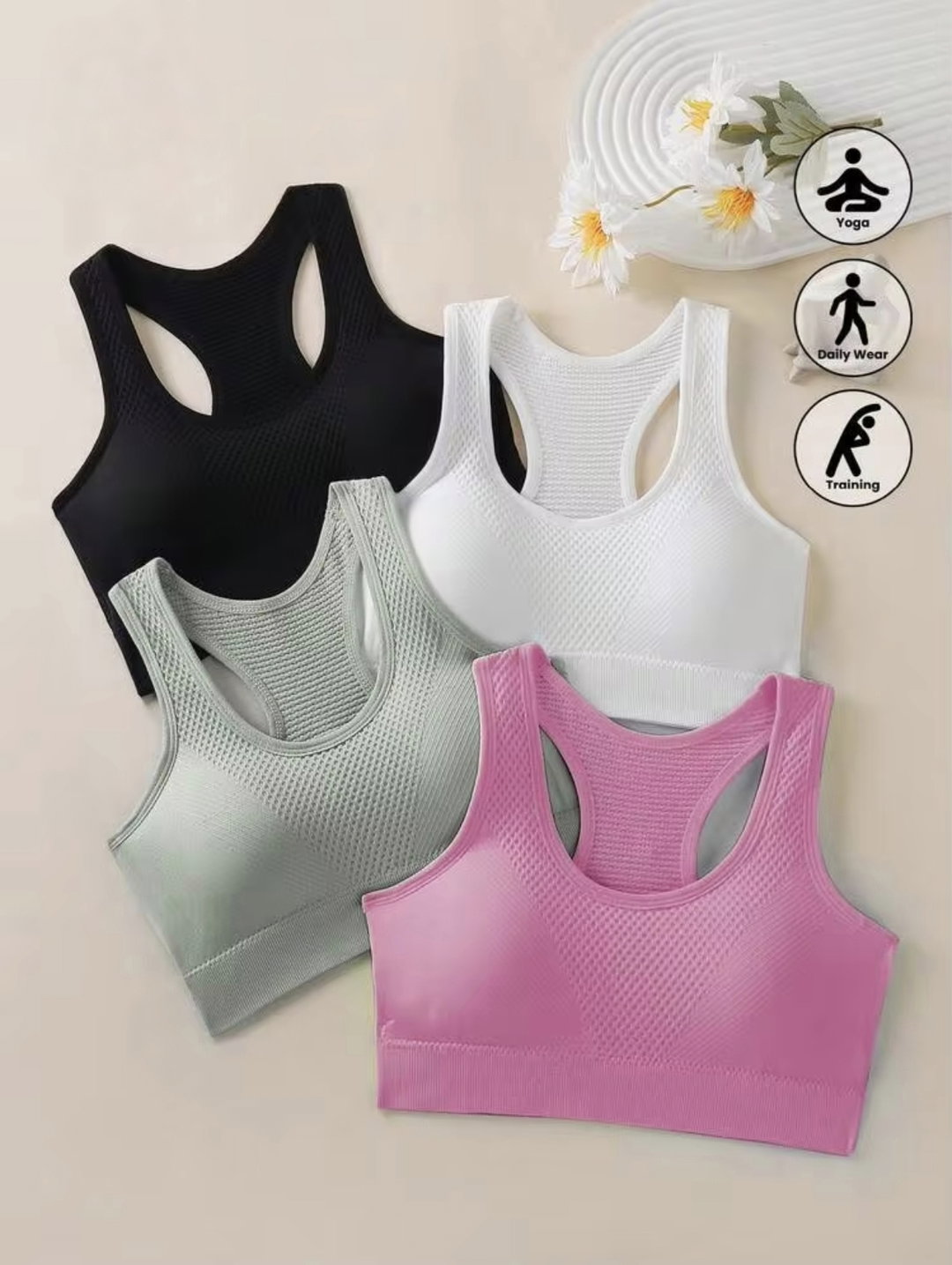 Sports bra set (4pcs)