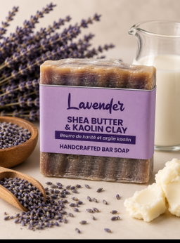 Lavender Shea & Kalon Clay Soap 