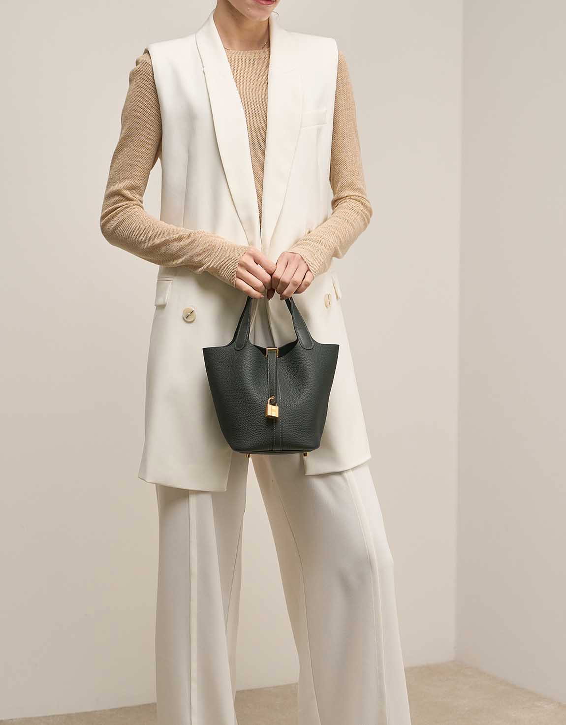 Hermès Picotin lock bag vert _0