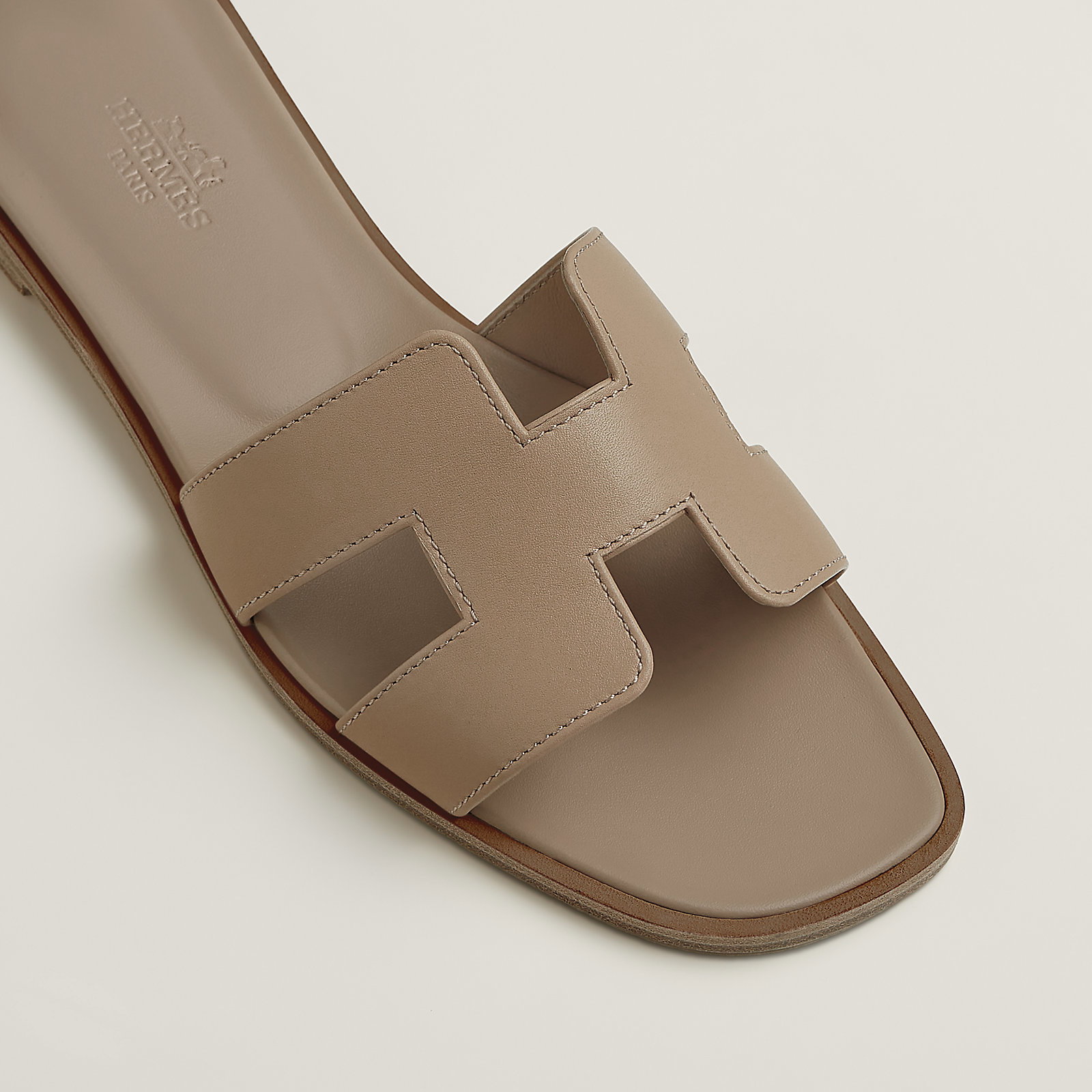 Chinelos Hermes Oran - bege  _2