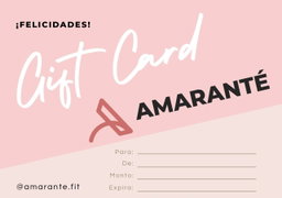 Gift Card en físico