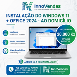 💻 Instalação do Windows 11 + Office 2024 (ao Domicílio)