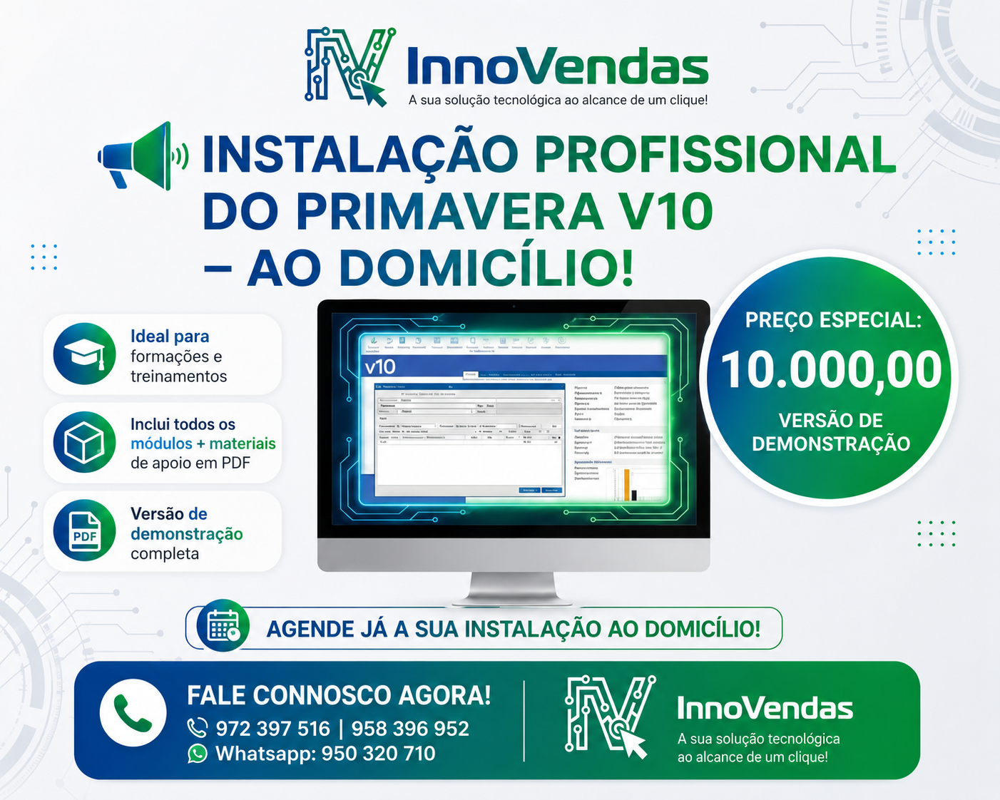 📊 Instalação do Primavera v10 (Versão de Demonstração)