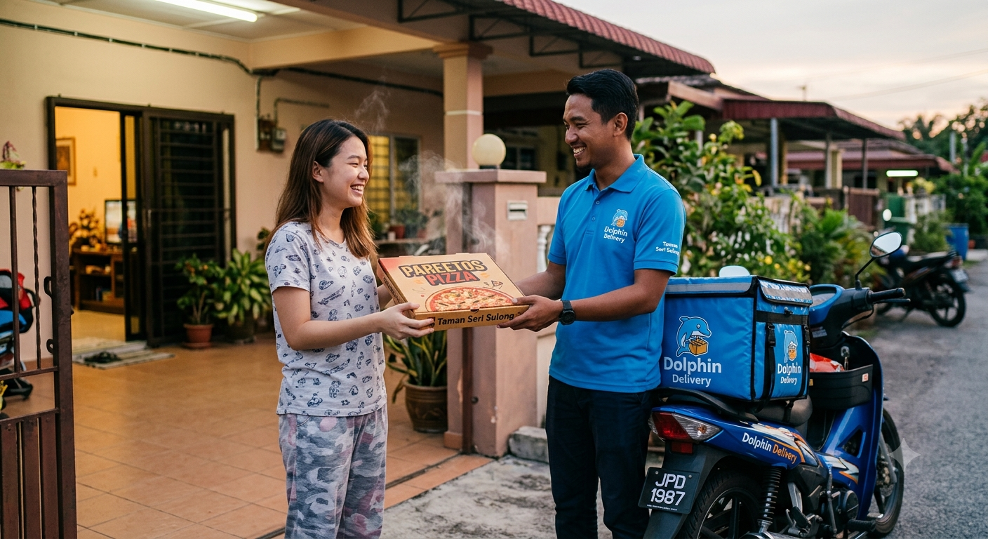 "Korang tengok je ke Cheese meleleh tu? Tak rasa 'tergugat' ke iman? 🤤 Tak payah gaduh-gaduh fikir nak makan apa malam ni. Kitorang ada pizza paling juicy, paling gebu, dan paling generous dengan topping! Sekali gigit, confirm mata terpejam sebab sedap sangat. Nak rasa kebahagiaan sejati? Tekan link di bawah sekarang untuk order 👇 👇 👇 https://take.app/id/dolphinfooddelivery atau melalui wasap.my//601166880130/nakorderpizza P/S: Jangan tengok lama sangat, takut kempunan nanti!"_1