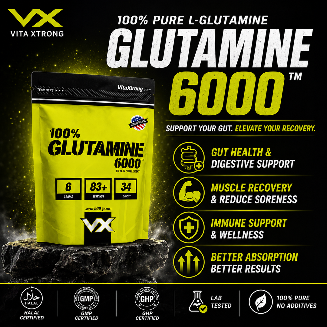 VITAXTRONG 100% Glutamine [300g / 500g / 1kg] – Faster Muscle Recovery, Repair & Immune Boost [VX]