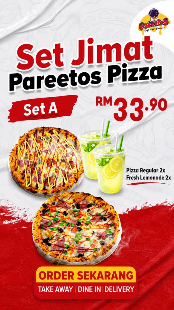 SET JIMAT PAREETOS PIZZA SET A
