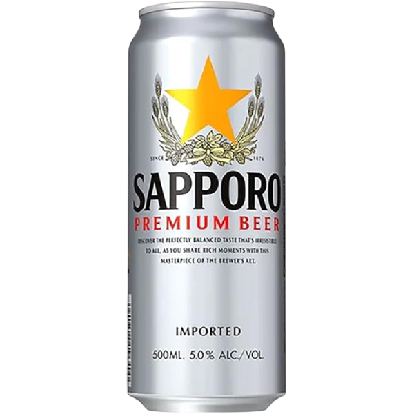 Sapporo Premium Beer (Silver) 500ml｜札幌银罐啤酒500ml