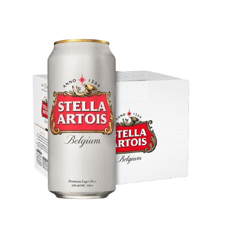 STELLA ARTOIS CAN 12×500ml｜Stella Artois 时代啤酒12罐装_0