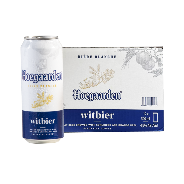 Hoegaarden White 12×500ml｜福佳白啤酒12罐装