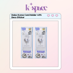 Daiso Korea Card Holder with Deco Sticker