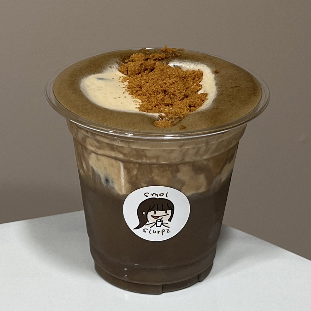 biscoff cream hojicha