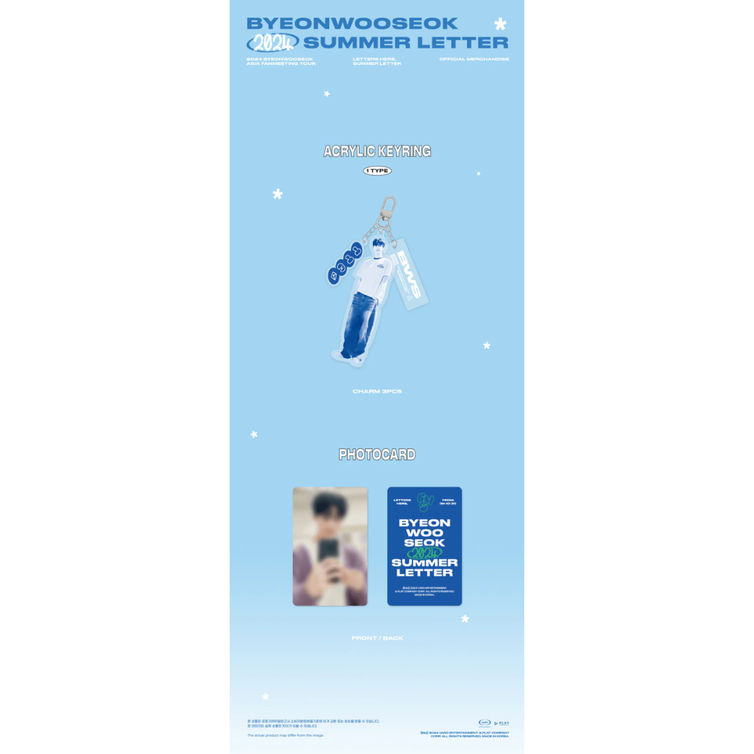 Byeon Woo Seok Summer Letter FanCon MD Acrylic Keyring_1
