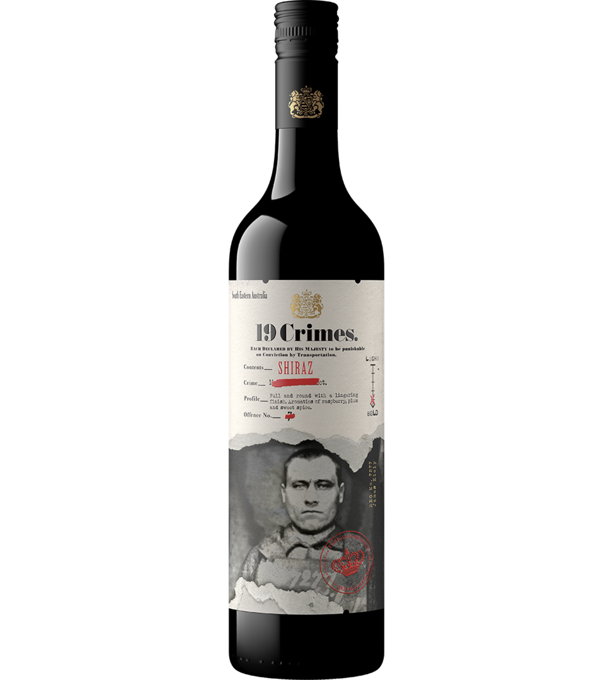 19 Crimes Shiraz 750ml｜19 Crimes 西拉红葡萄酒
