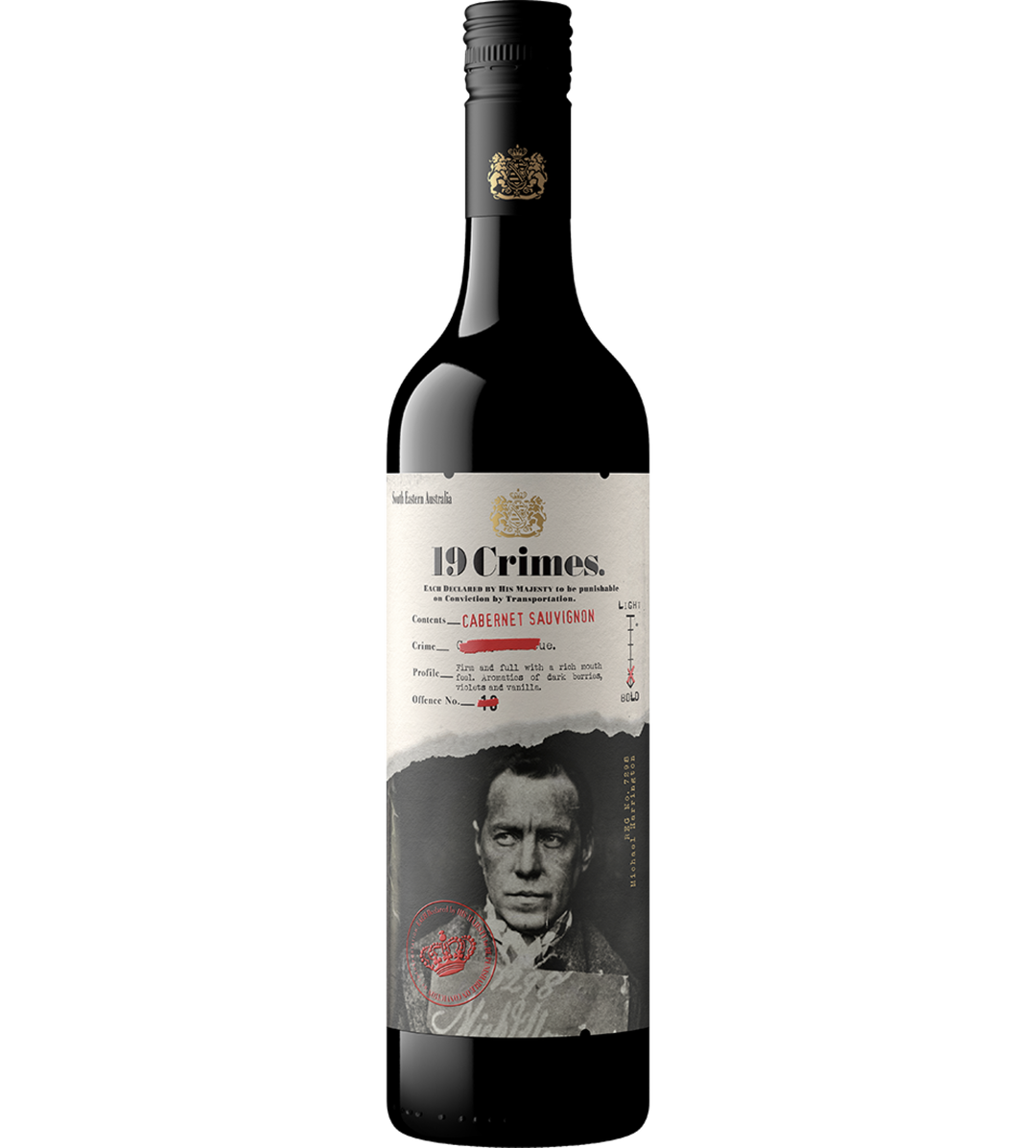 19 Crimes Cabernet Sauvignon 750ml｜19 Crimes 赤霞珠红葡萄酒