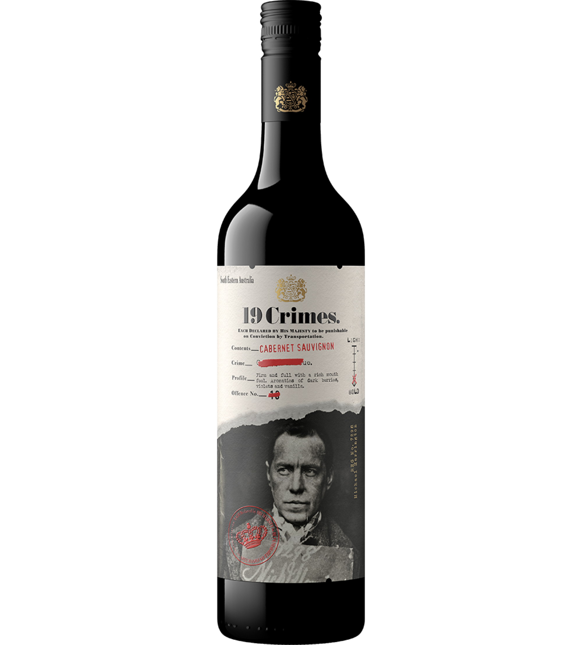19 Crimes Cabernet Sauvignon 750ml｜19 Crimes 赤霞珠红葡萄酒_0