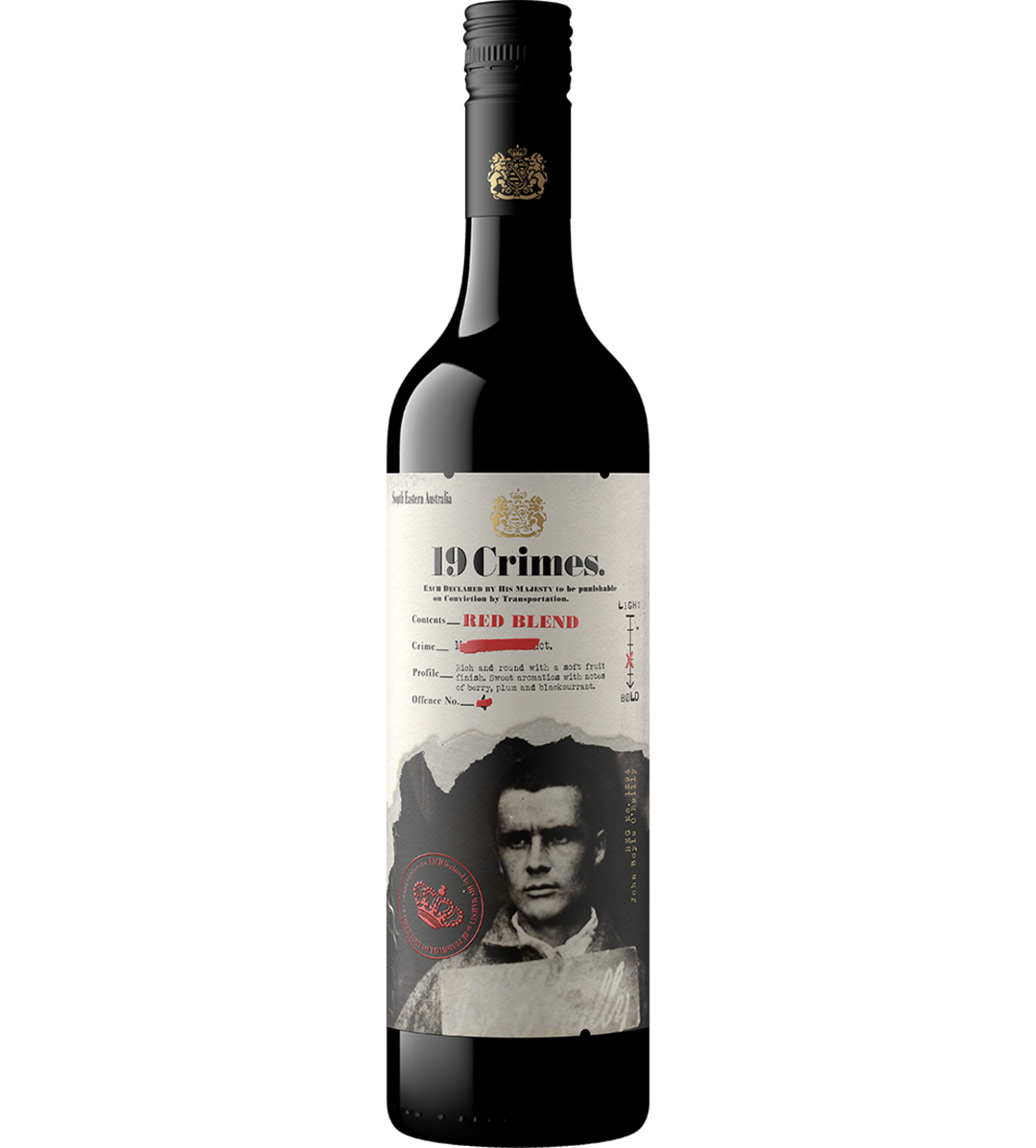 19 Crimes Red Blend 750ml｜19 Crimes 红葡萄混酿