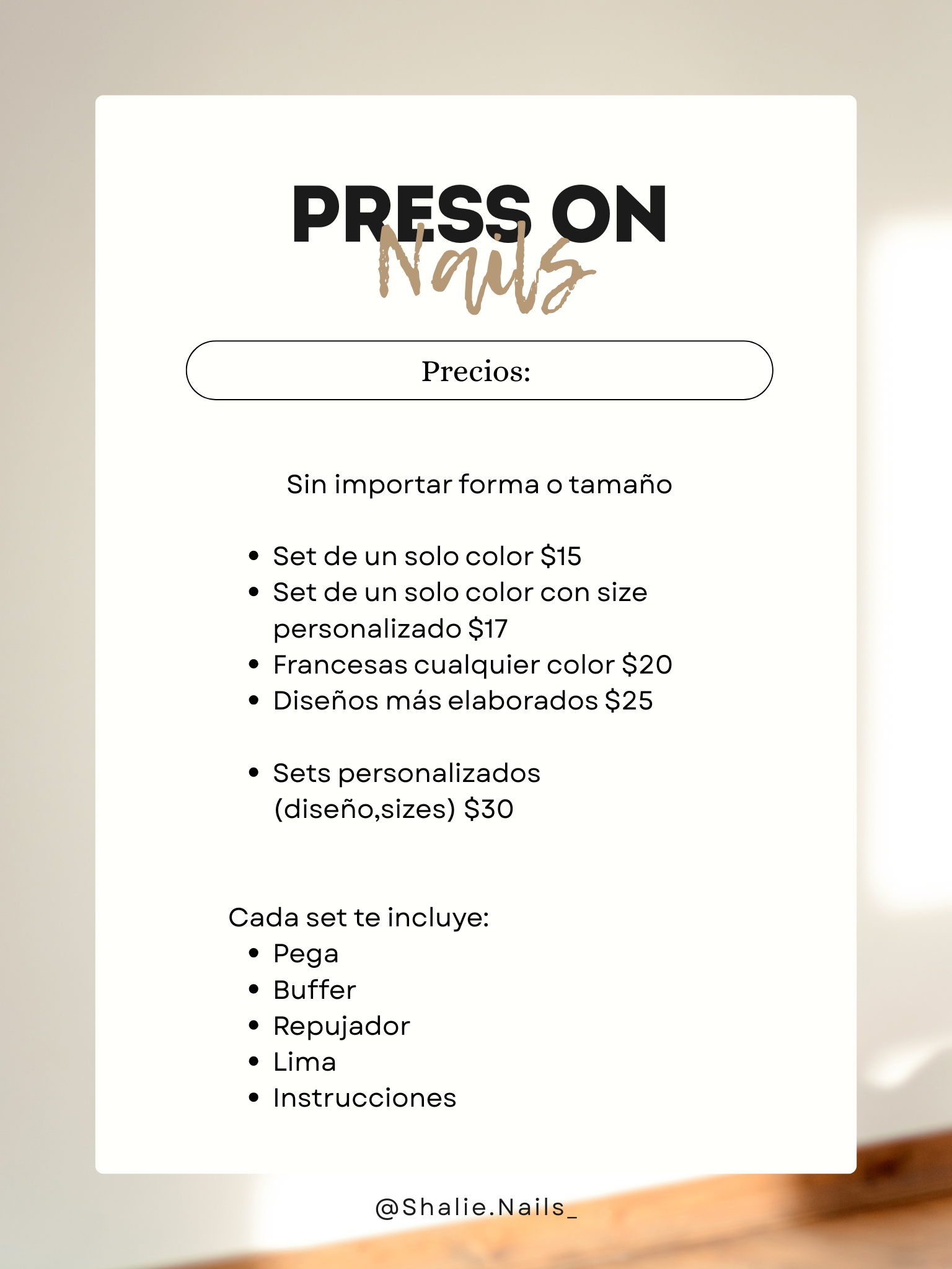 Press On Nails Sets💅🏻✨