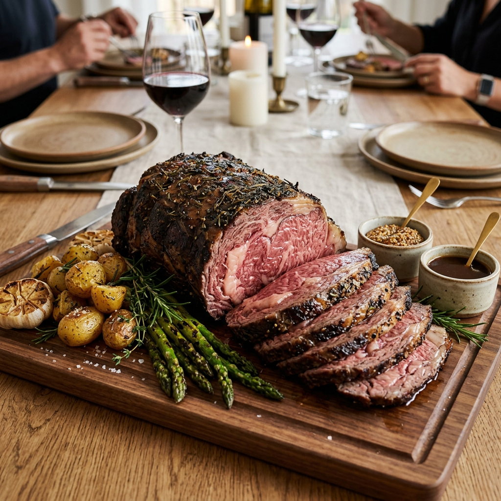 Barley-Fed Australian Ribeye Roast (1kg) (Cooked)