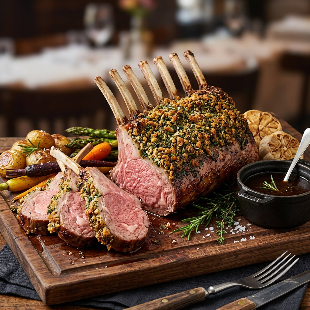 Signature Lamb Rack Roast (Cooked)
