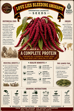 Love lies bleeding Amaranth x 50 seeds 