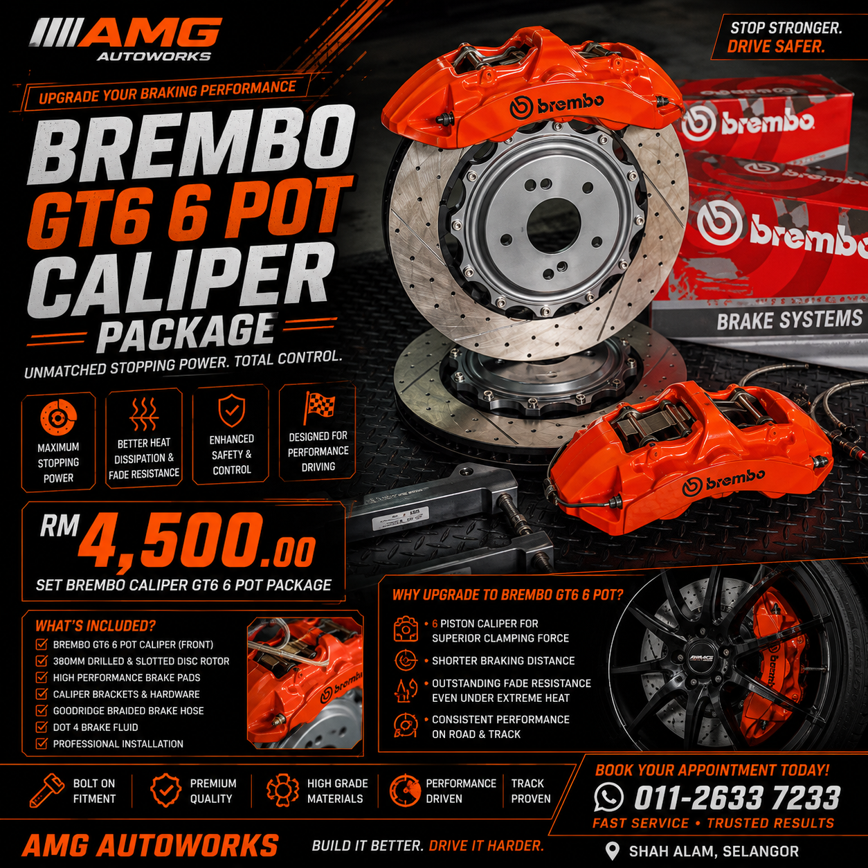 BREMBO CALIPER GT6 6 POT PACKAGE _0