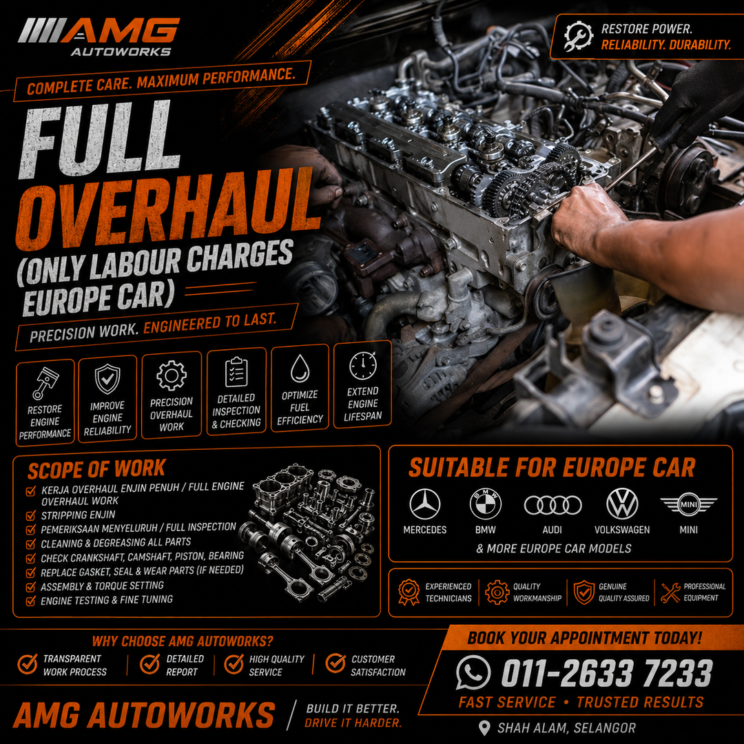 FULL OVERHAUL (ONLY LABOUR CHARGES EUROPE CAR)