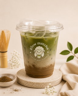 Iced Hojicha Matcha Latte