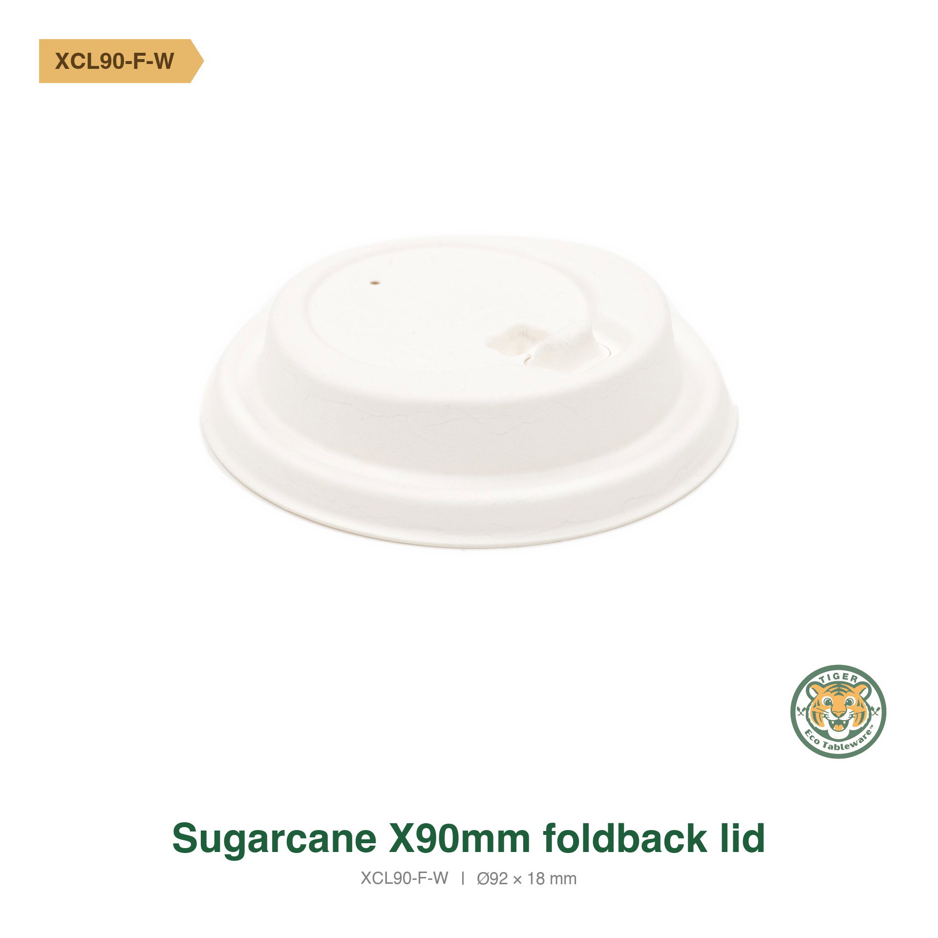 Bagasse Foldback Cup Lid 90mm / White (RM0.1990/pc)_0