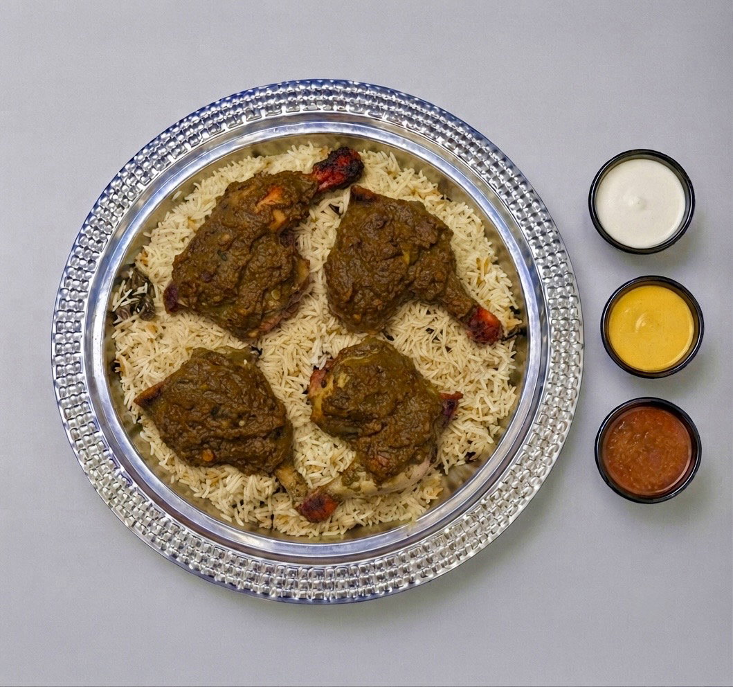 Mandi with Pepper Alfaham Chicken